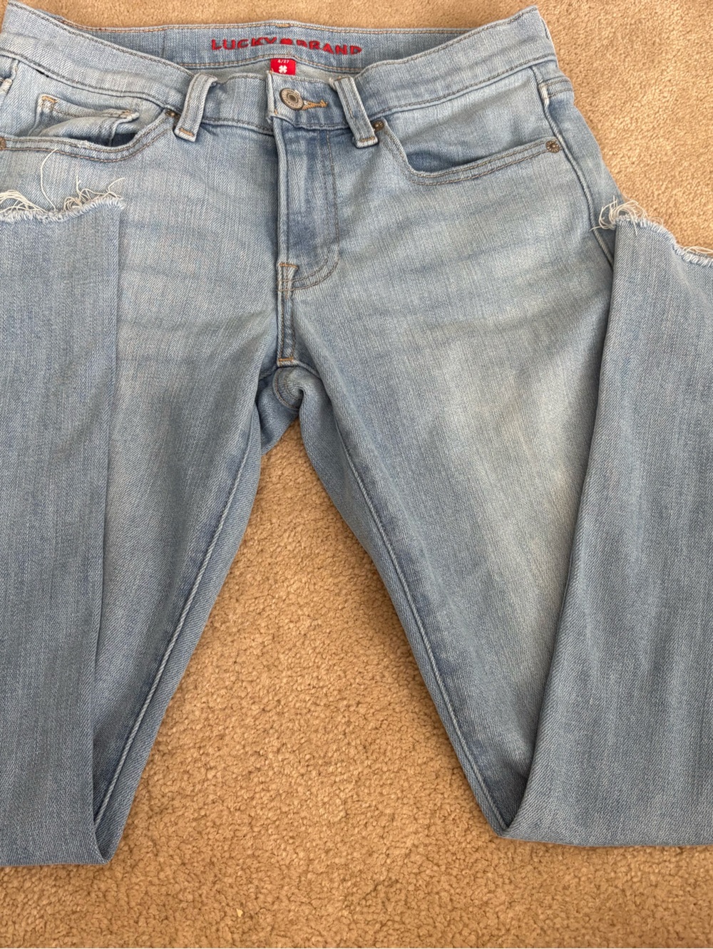 Lucky Brand Light Blue Raw Hem Women’s Jeans